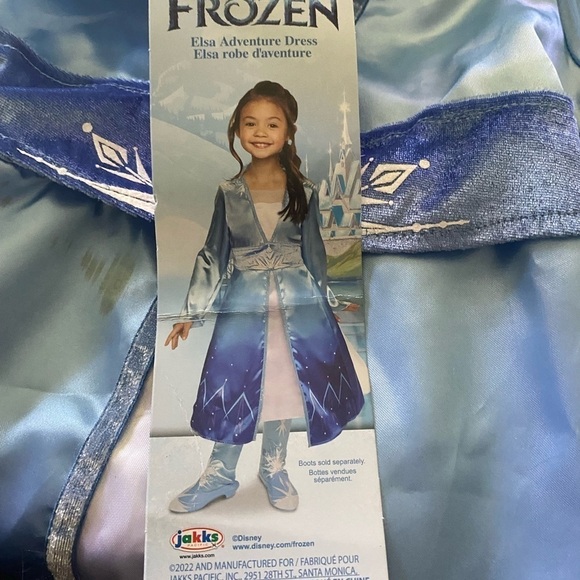 NWT-DISNEY FROZEN-ELSA ADVENTURE DRESS-GIRLS SIZE 4-6X - Picture 6 of 7
